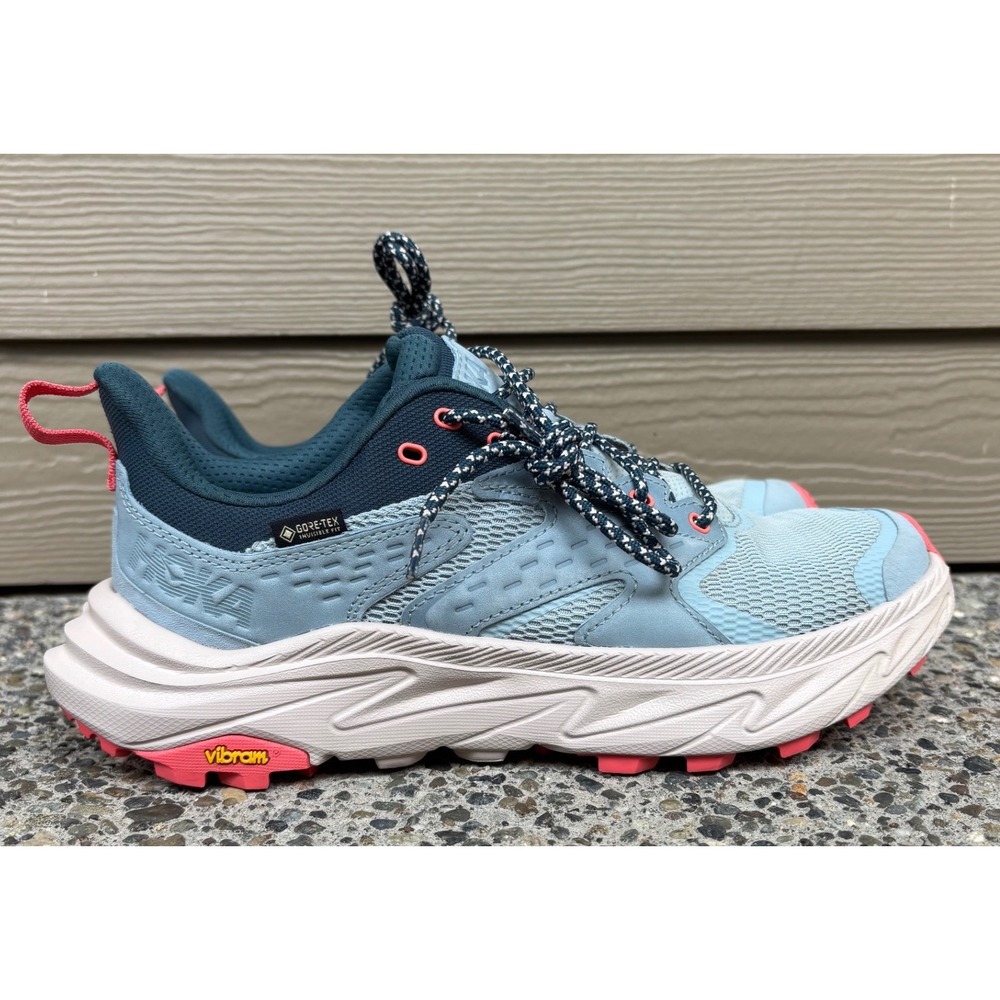 Women's Hoka Anacapa 2 Low‎ GTX, Ocean Mist/Sunlit Ocean Size 9B Gore Tex Hiking